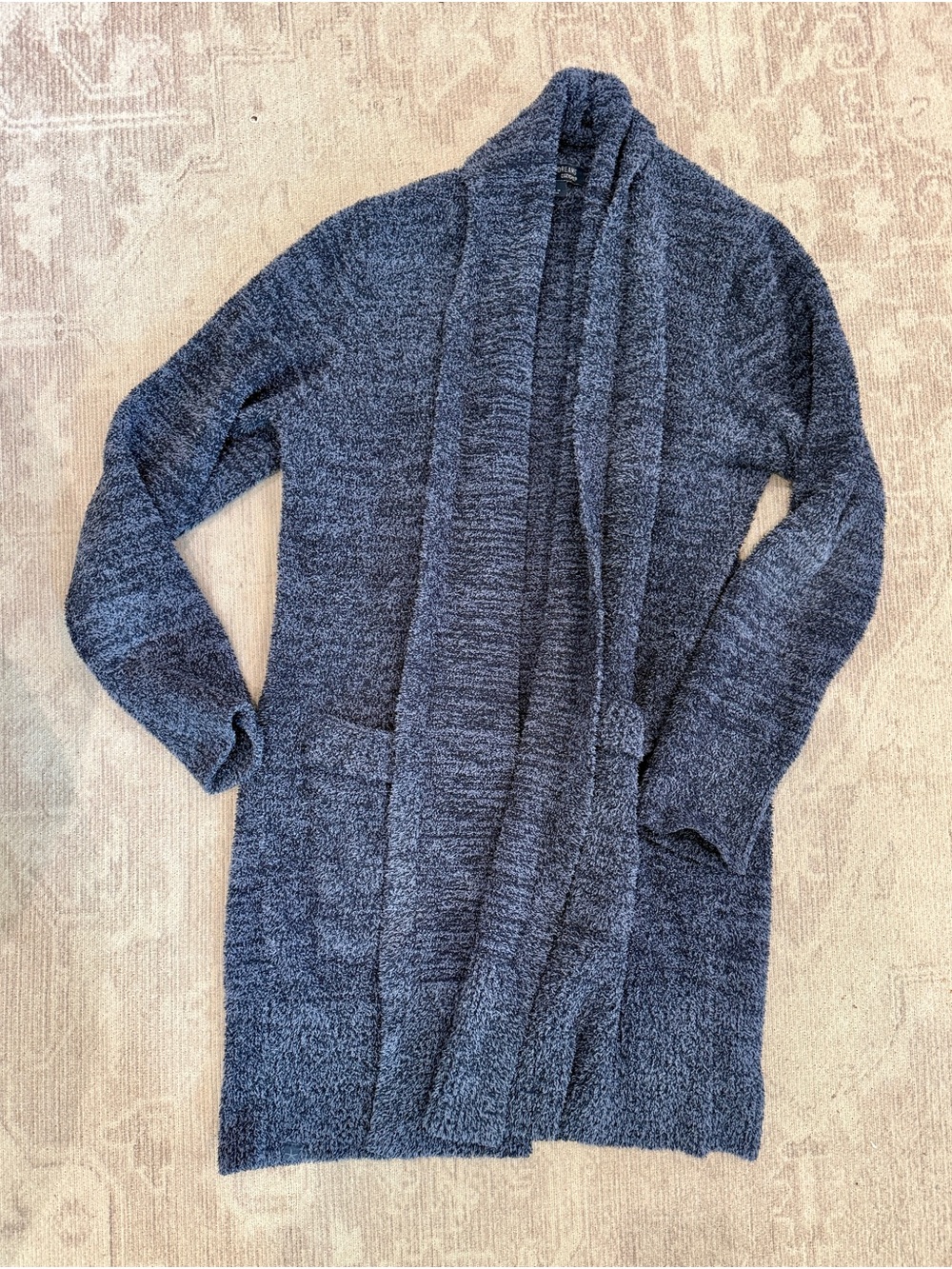 Barefoot Dreams Women's Open-Front Cardigan - Heathered Navy